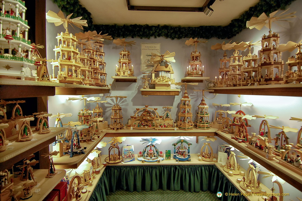 Christmas pyramids section